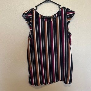 Small ANN Taylor striped sleeveless top